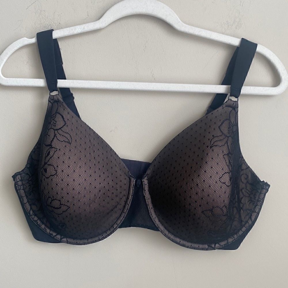 Olga Lace Overlay Bra 38DD